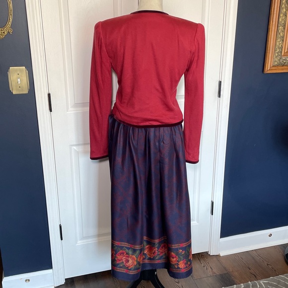 Vintage Miss O by Oscar de la Renta Midi Jacket & Skirt Set Size 6 - Picture 6 of 13